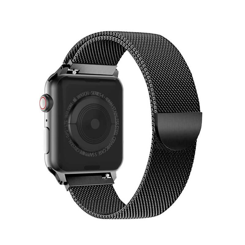 Applicable Apple Watch Stainless Steel Magnetic Metal Rounded Strap - Aolon