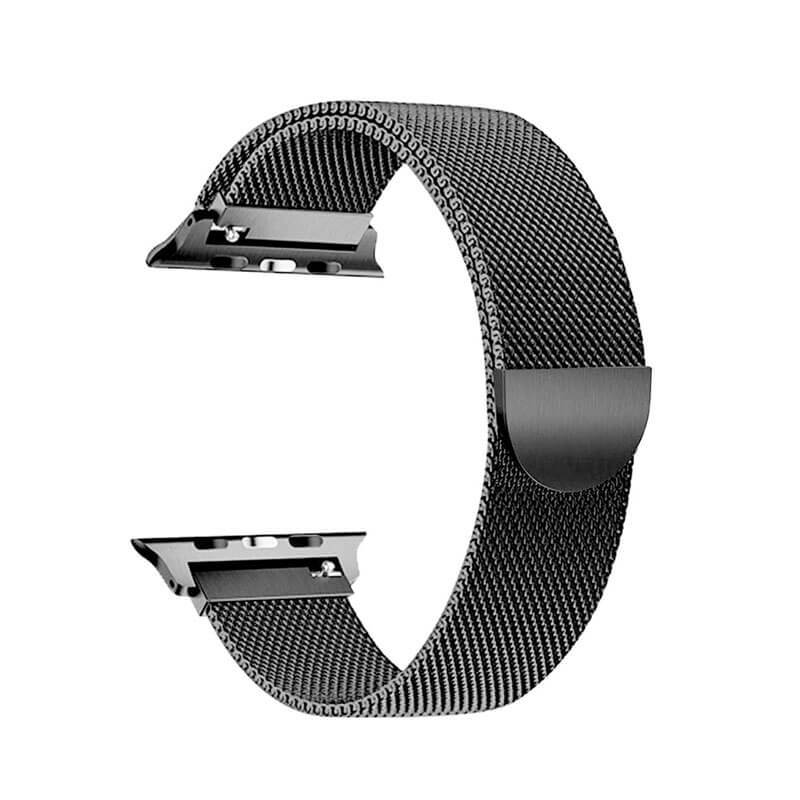 Applicable Apple Watch Stainless Steel Magnetic Metal Rounded Strap - Aolon